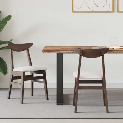 Eettafelstoelen 2 Pcs Bruin 42 X 47.5 X 81 Cm