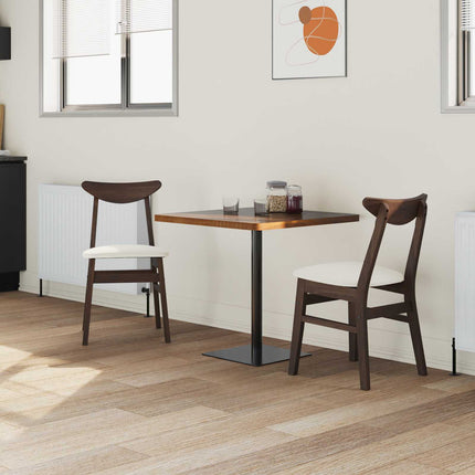 Eettafelstoelen 2 Pcs Bruin 42 X 47.5 X 81 Cm