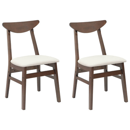 Eettafelstoelen 2 Pcs Bruin 42 X 47.5 X 81 Cm