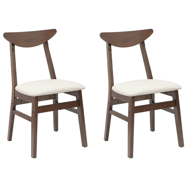 Eettafelstoelen 2 Pcs Bruin 42 X 47.5 X 81 Cm