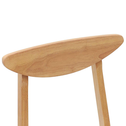 Eettafelstoelen 2 Pcs Naturel 42 X 47.5 X 81 Cm