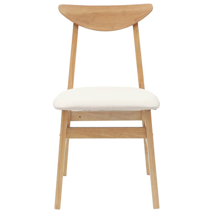 Eettafelstoelen 2 Pcs Naturel 42 X 47.5 X 81 Cm