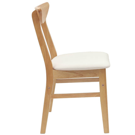 Eettafelstoelen 2 Pcs Naturel 42 X 47.5 X 81 Cm