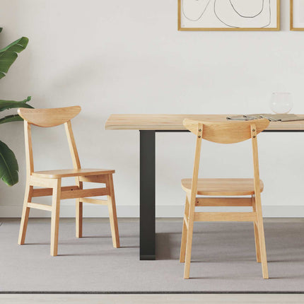 Eettafelstoelen 2 Pcs Bruin 42 X 47.5 X 81 Cm