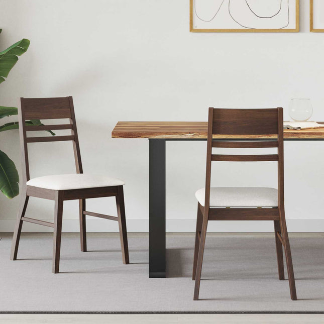Eettafelstoelen 2 Pcs Bruin 43 X 54 X 89 Cm