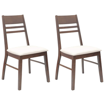 Eettafelstoelen 2 Pcs Bruin 43 X 54 X 89 Cm