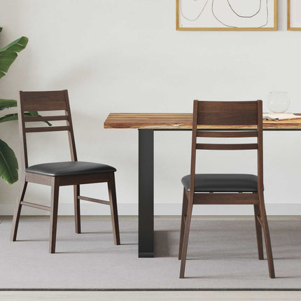 Eettafelstoelen 2 Pcs Bruin 43 X 54 X 89 Cm
