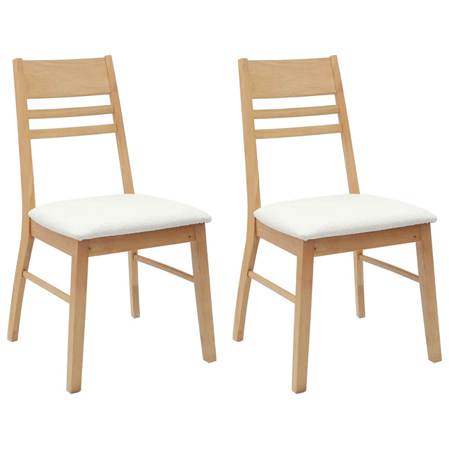 Eettafelstoelen 2 Pcs Naturel 43 X 54 X 89 Cm