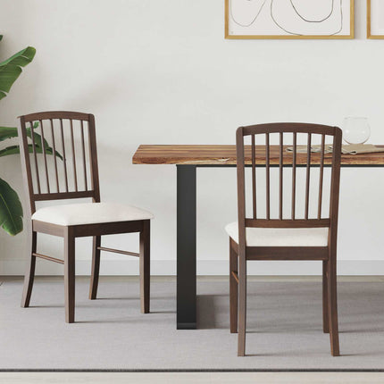 Eettafelstoelen 2 Pcs Bruin 50 X 52,5 X 91 Cm