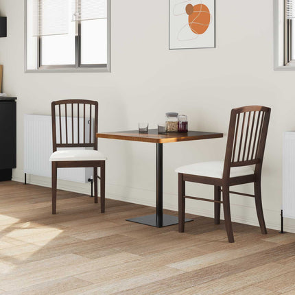 Eettafelstoelen 2 Pcs Bruin 50 X 52,5 X 91 Cm