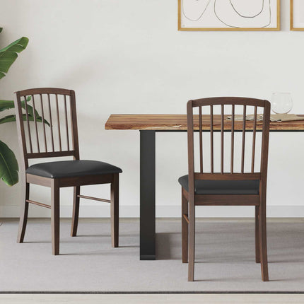 Eettafelstoelen 2 Pcs Bruin 50 X 52,5 X 91 Cm