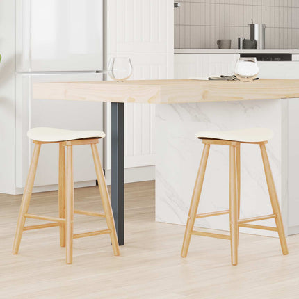 Eettafelstoelen 2 Pcs Licht Bruin 46 X 37 X 63 Cm