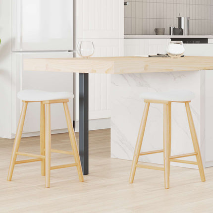 Eettafelstoelen 2 Pcs Licht Bruin 46 X 37 X 63 Cm
