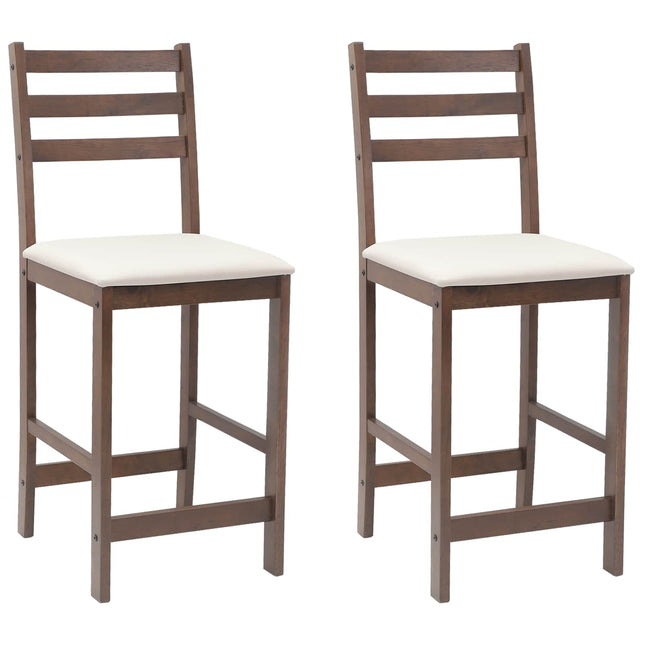 Eettafelstoelen 2 Pcs Bruin 40 X 47,5 X 99,5 Cm