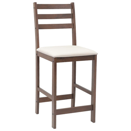 Eettafelstoelen 2 Pcs Bruin 40 X 47,5 X 99,5 Cm