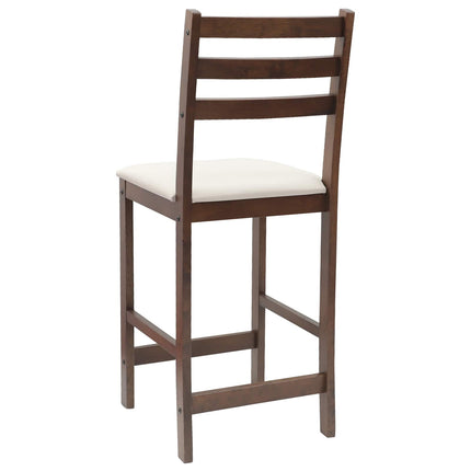 Eettafelstoelen 2 Pcs Bruin 40 X 47,5 X 99,5 Cm