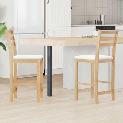 Eettafelstoelen 2 Pcs Bruin 40 X 47,5 X 99,5 Cm