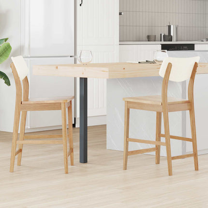 Eettafelstoelen 2 Pcs Bruin 48 X 49 X 95 Cm