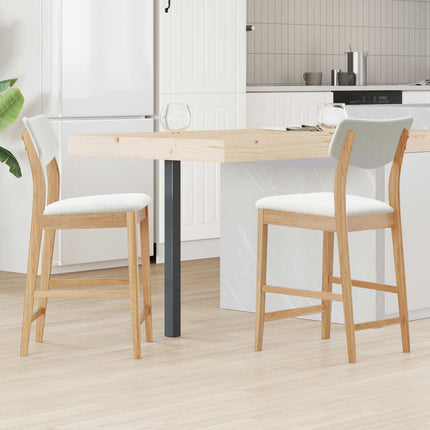 Eettafelstoelen 2 Pcs Bruin 48 X 49 X 95 Cm