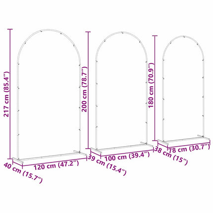 Trouwrand 3 Pcs Staal