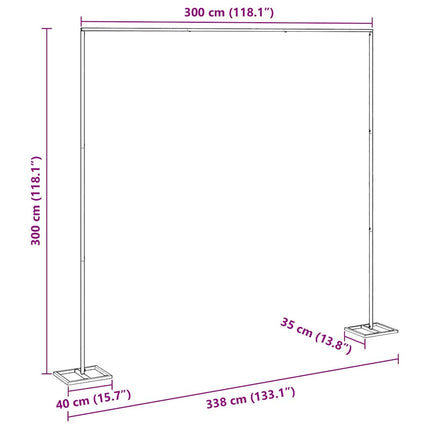 Trouwrand Goud 338 X 35 X 300 Cm Staal