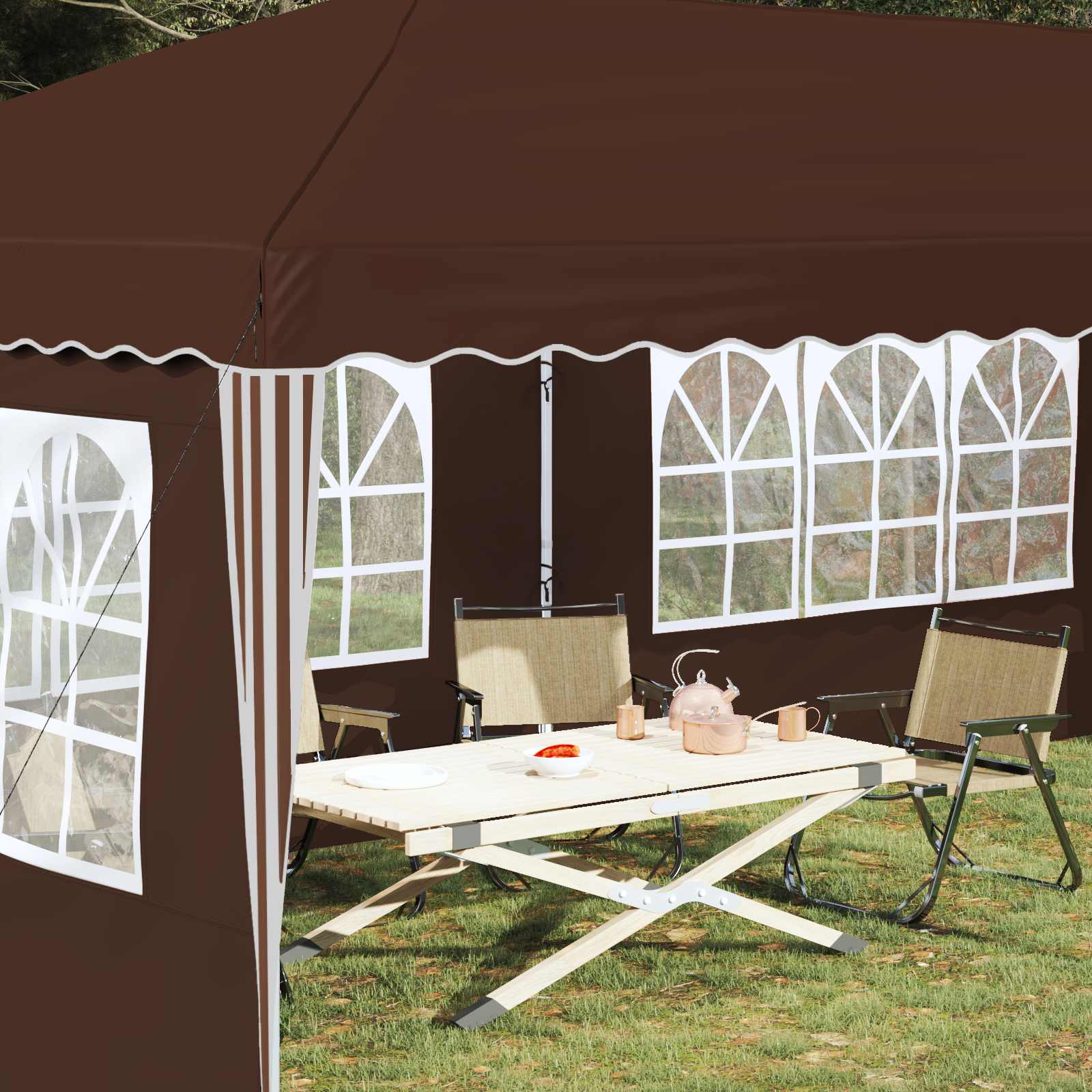 Pop-Up Feesttent 575 X 289 X 245 Cm