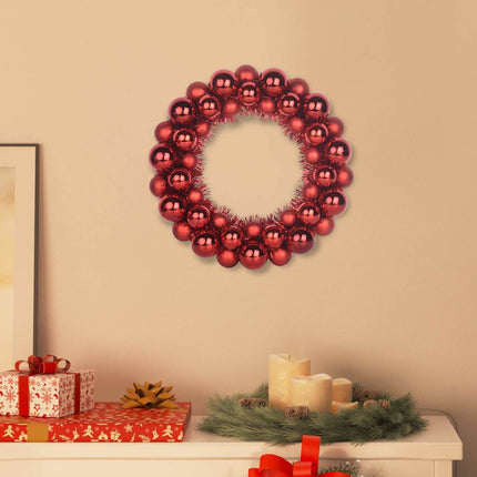 Kerstbal Kransen 2 St 33 X 33 X 7 Cm Polystyreen