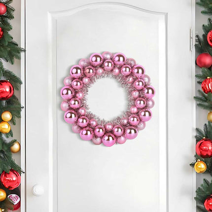 Kerstbal Kransen 2 St 33 X 33 X 7 Cm Polystyreen