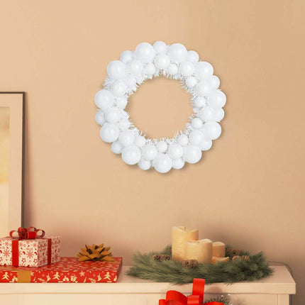 Kerstbal Kransen 2 St 33 X 33 X 7 Cm Polystyreen