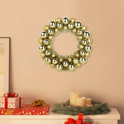 Kerstbal Kransen 2 St 33 X 33 X 7 Cm Polystyreen