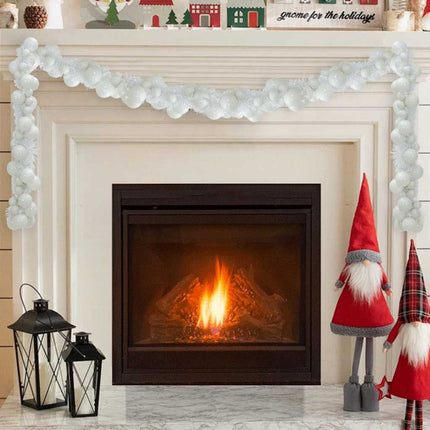 Kerstbal Guirlande Led's Rose Gold 186 Cm Polystyreen