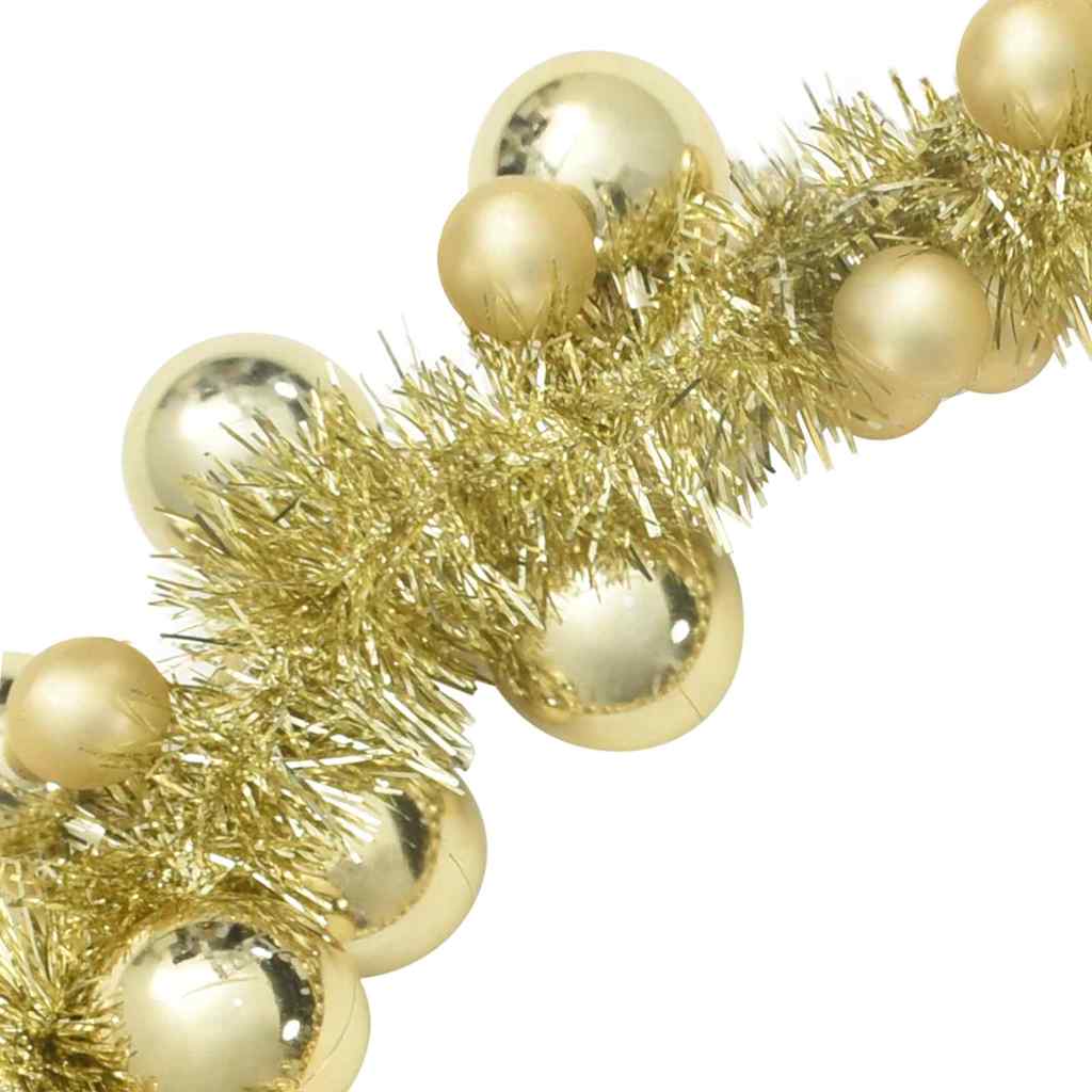 Kerstbal Guirlande Goud 186 cm Polystyreen