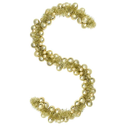 Kerstbal Guirlande Goud 186 cm Polystyreen