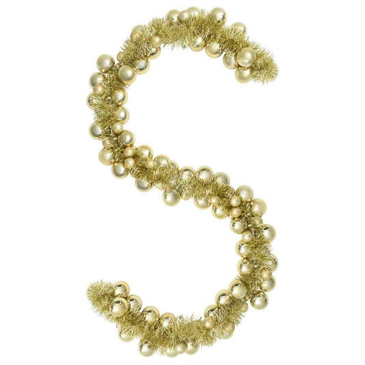 Kerstbal Guirlande Goud 186 cm Polystyreen