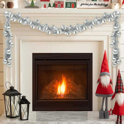 Kerstbal Guirlande Led's Rose Gold 186 Cm Polystyreen