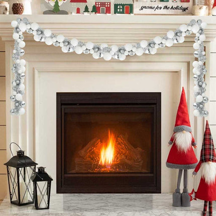 Kerstbal Guirlande Led's Rose Gold 186 Cm Polystyreen