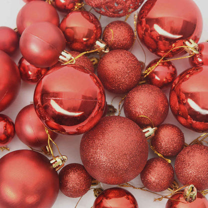 Kerstbal Set met 300 LED 120 pcs Rood Kunststof