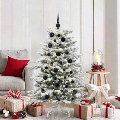 Kerstbal Set met 150 LED 61 pcs Zwart Kunststof