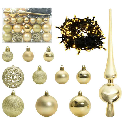 Kerstbal Set 61 St 150 Led's Warmwit Ø 6 Cm
