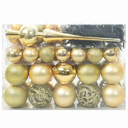 Kerstbal Set 61 St 150 Led's Warmwit Ø 6 Cm