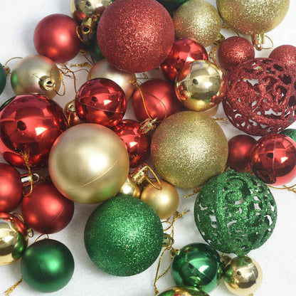 Kerstbal Set met 150 LED 61 pcs Multikleur Kunststof