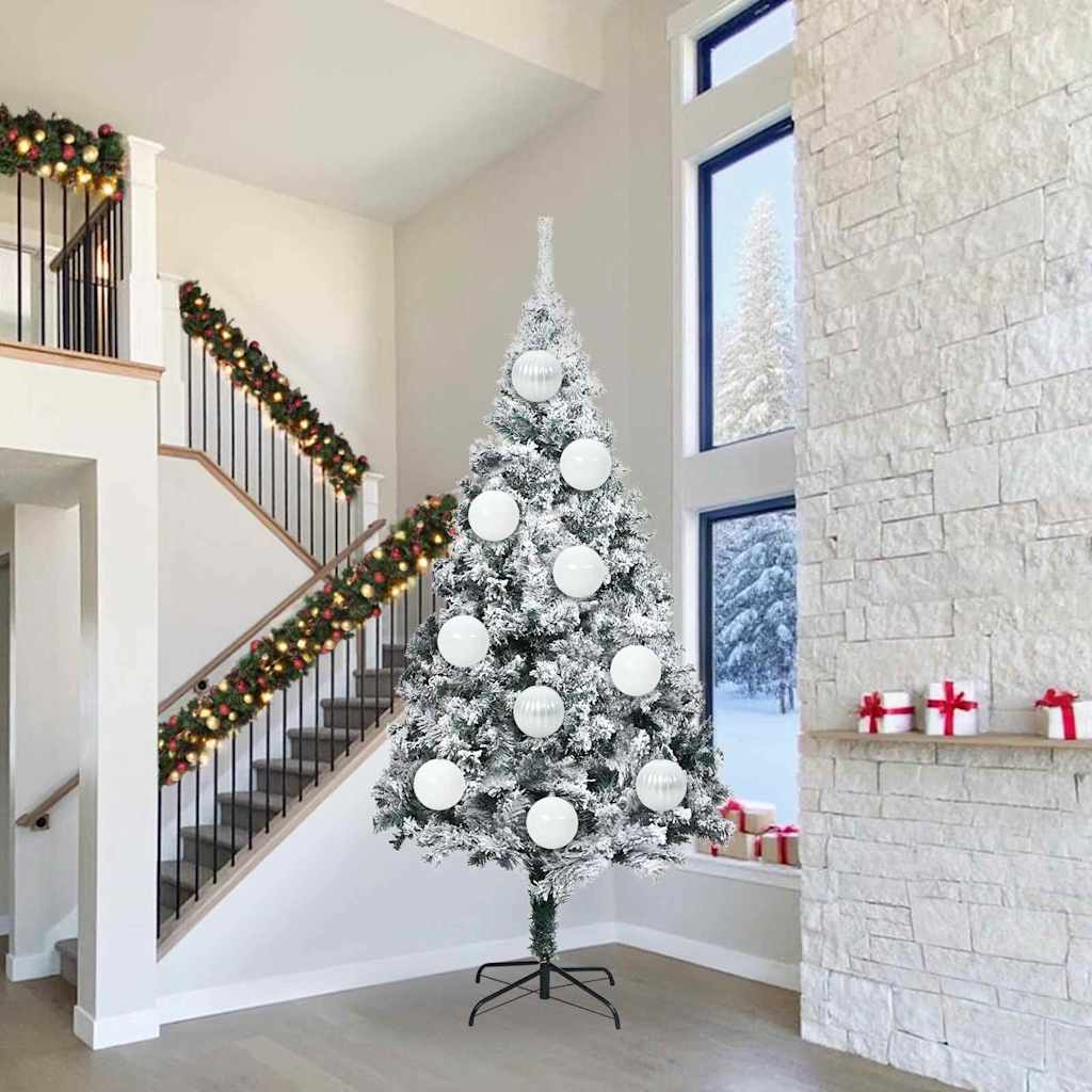 Kerstbal Set 3 pcs Wit Kunststof