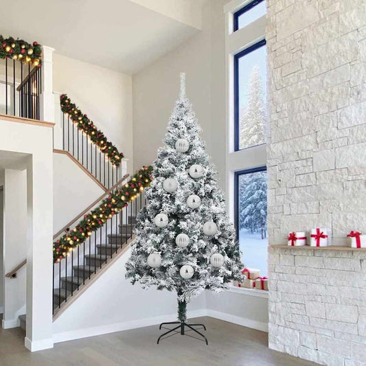 Kerstbal Set 4 pcs Zilver Kunststof