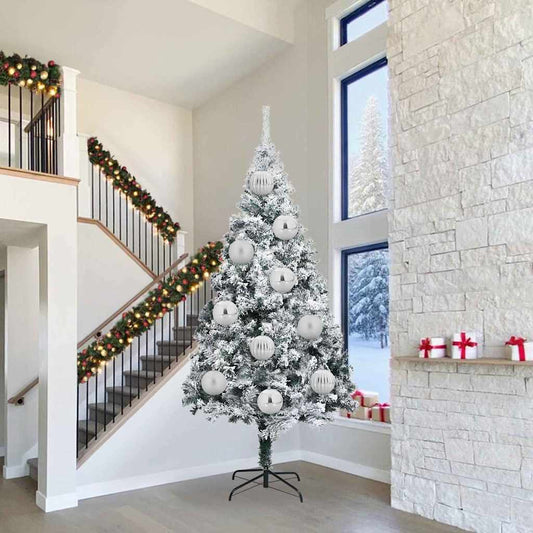 Kerstbal Set 3 pcs Zilver Kunststof