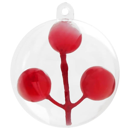 Kerstbal Set 25 St Transparant Kunststof
