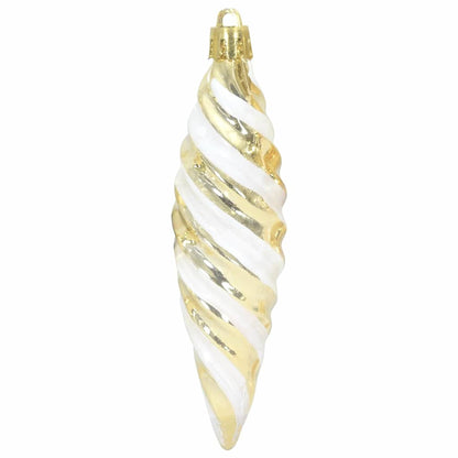 Kerst Spiralvorm Bal 40 pcs Goud Kunststof
