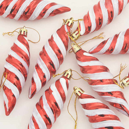 Kerst Spiralvorm Bal 40 pcs Rood Kunststof