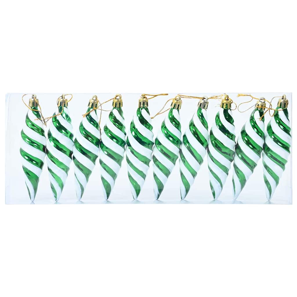 Kerst Spiralvorm Bal 40 pcs Groen Kunststof