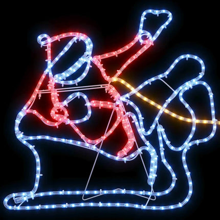 Kerstversiering 1224 Led's Multikleur 69 X 79 Cm Pvc