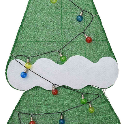 Verlichte Kerstboom Met 3 Cadeau Dozen 2D Warm Wit Meerkleurig